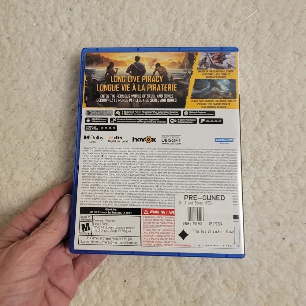 Skull and Bones - PlayStation 5 - Used But Works‎